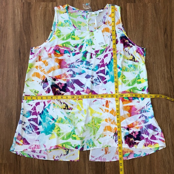 NWT ROSE + OLIVE Abstract Sleeveless Top Sz 2X - Picture 4 of 8